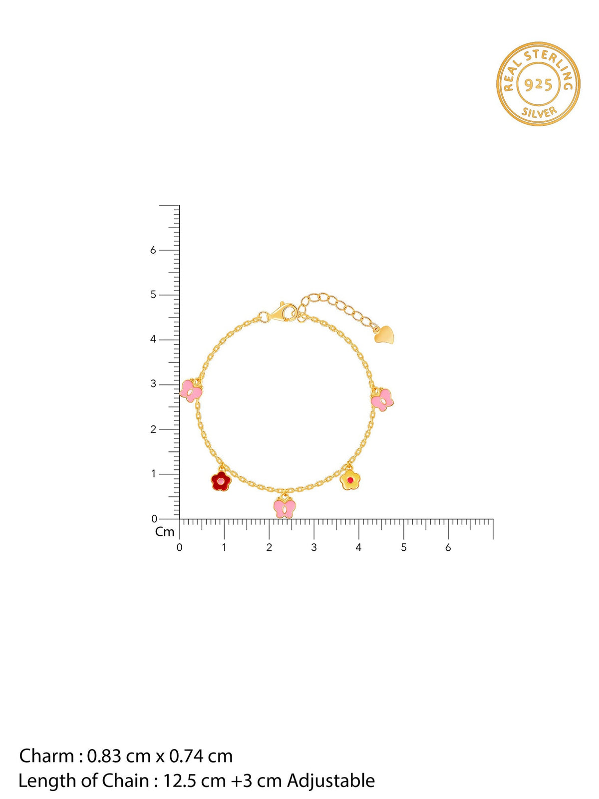 Golden Pookie Floral Kids Bracelet (2 - 8 Years)