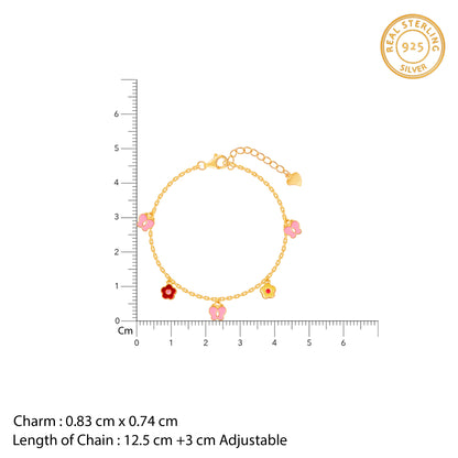 Golden Pookie Floral Kids Bracelet (2 - 8 Years)