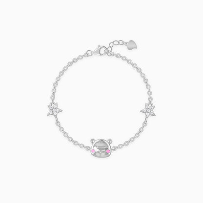 Silver Kitten Charm Kids Bracelet (0 - 2 Years)