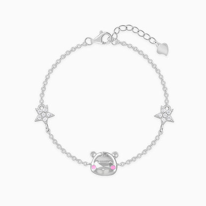 Silver Kitten Charm Kids Bracelet (2 - 8 Years)