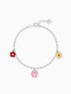 Silver Colourful Floret Kids Bracelet (0 - 2 Years)