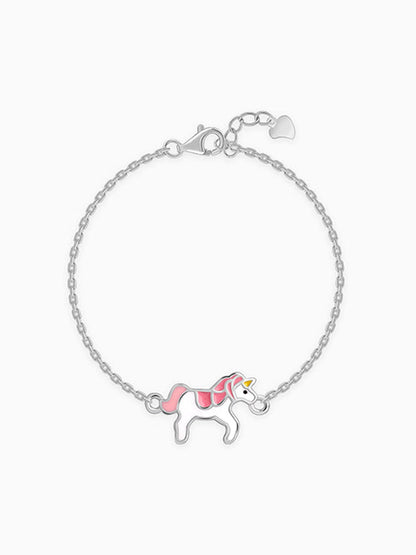 Silver Magical Unicorn Kids Bracelet (0 - 2 Years)