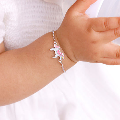 Silver Magical Unicorn Kids Bracelet (0 - 2 Years)