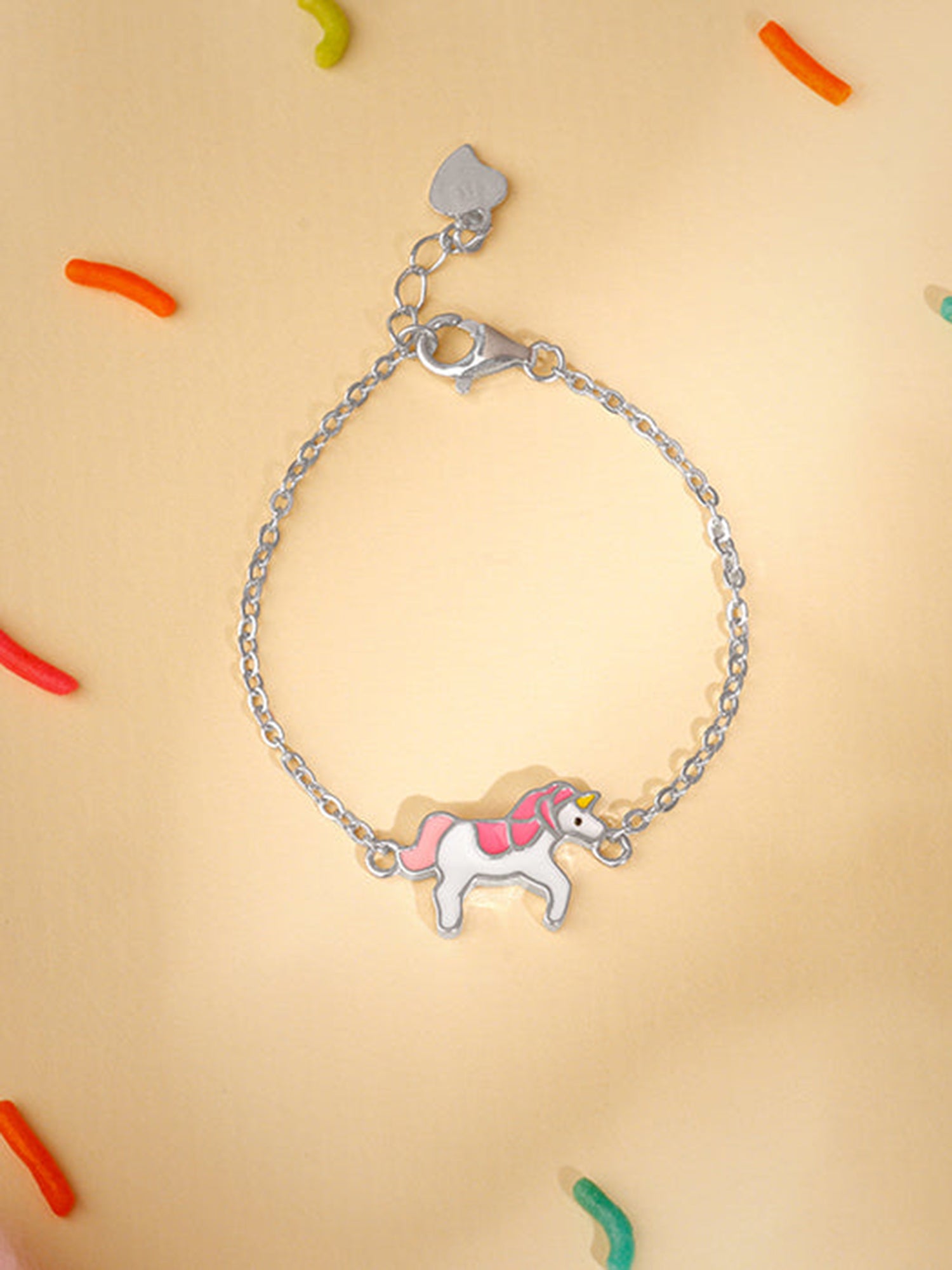 Silver Magical Unicorn Kids Bracelet (0 - 2 Years)