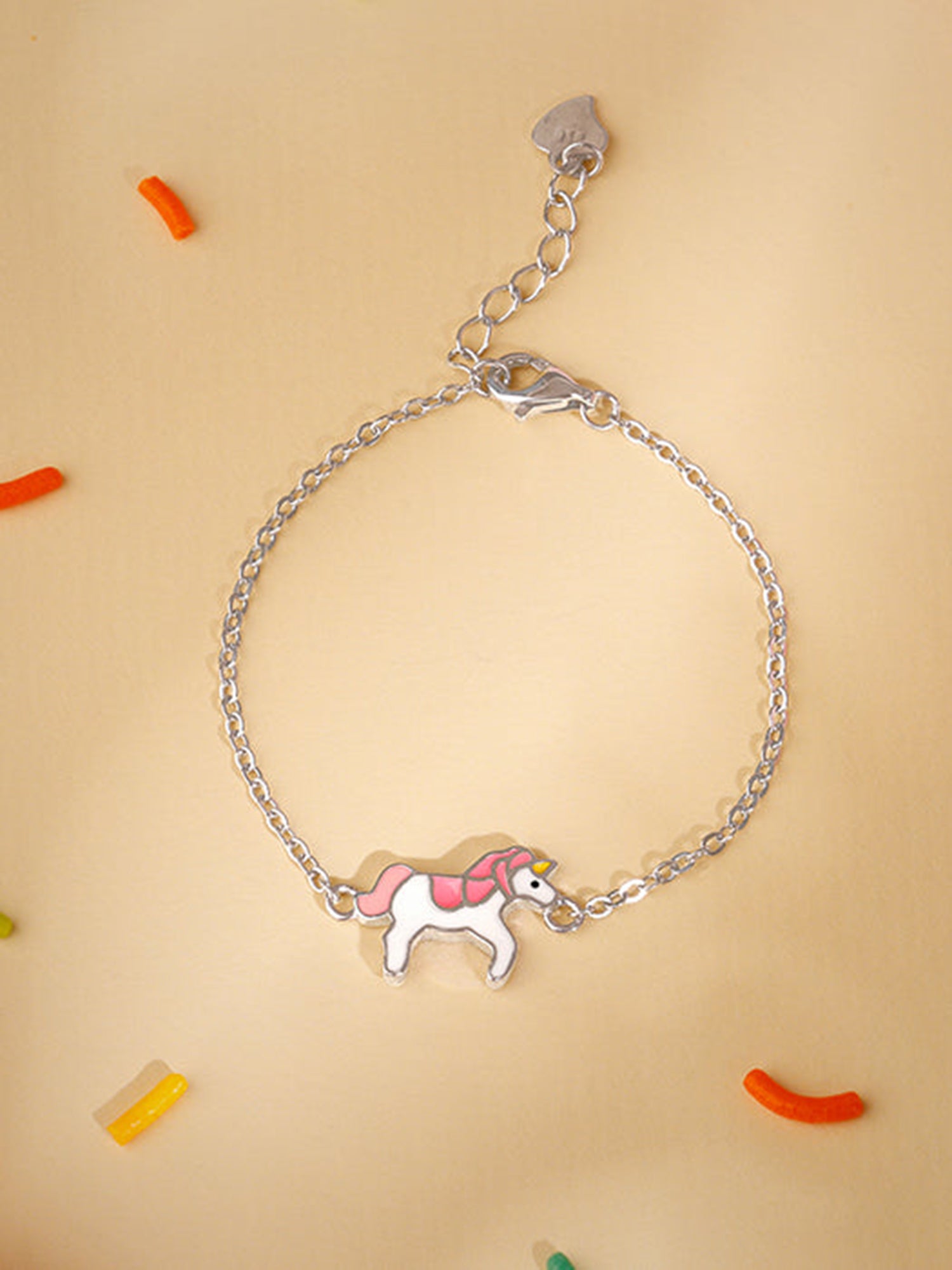 Silver Magical Unicorn Kids Bracelet (2 - 8 Years)