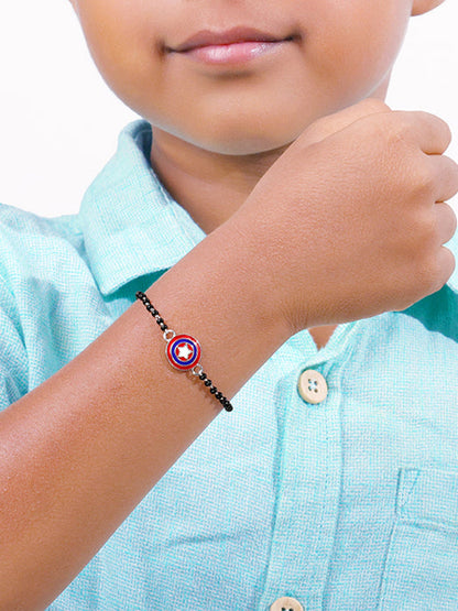 Silver Vibranium Bracelet Rakhi (2 - 8 Years)
