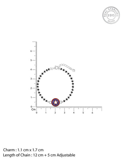 Silver Vibranium Bracelet Rakhi (2 - 8 Years)