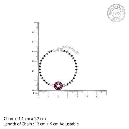 Silver Vibranium Bracelet Rakhi (2 - 8 Years)