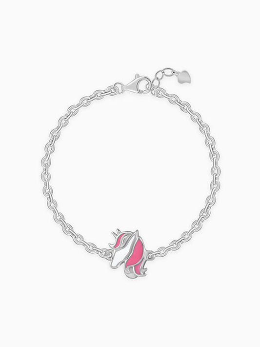 Silver Enchanting Unicorn Kids Bracelet (0 - 2 Years)