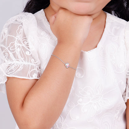 Silver Enchanting Unicorn Kids Bracelet (2 - 8 Years)