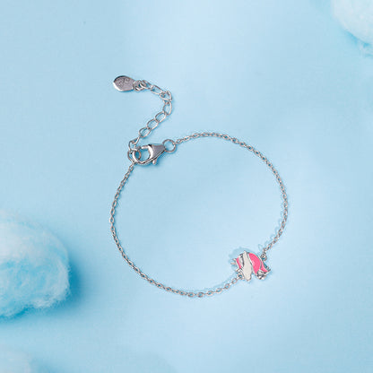 Silver Enchanting Unicorn Kids Bracelet (2 - 8 Years)
