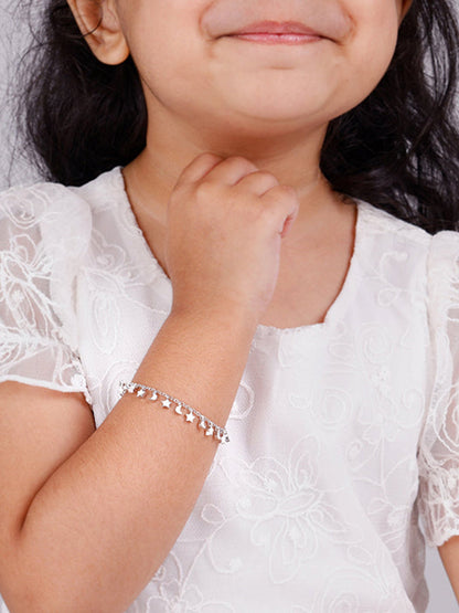 Silver Star Moon Kids Bracelet (2 - 8 Years)