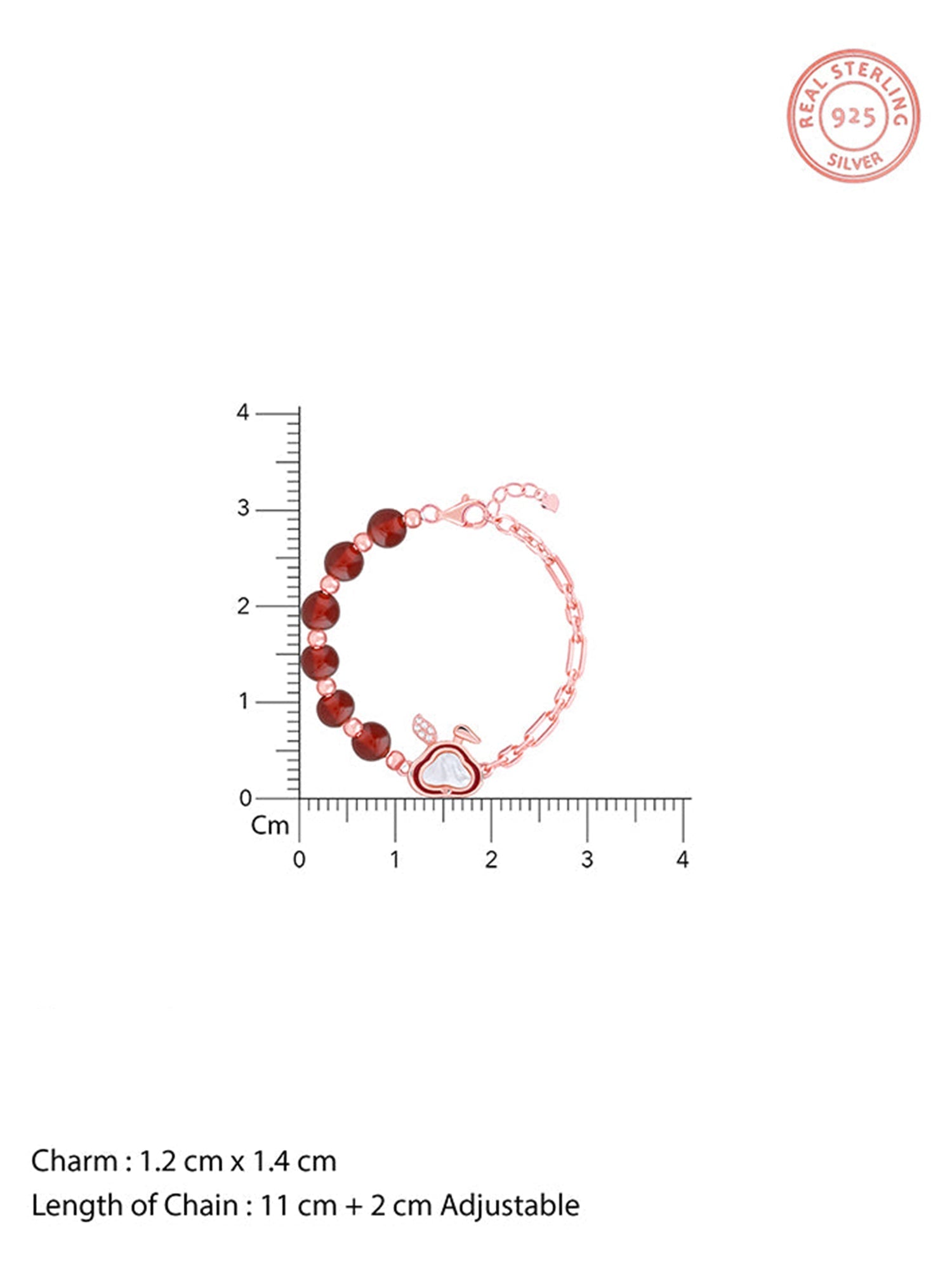 Rose Gold Bunny Kids Bracelet (0 - 2 Years)