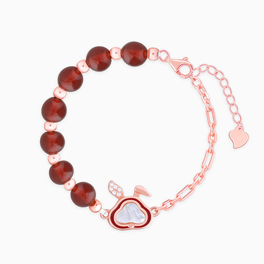Rose Gold Bunny Kids Bracelet (2 - 8 Years)