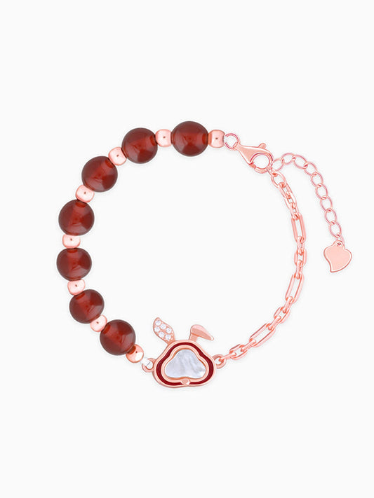 Rose Gold Bunny Kids Bracelet (2 - 8 Years)