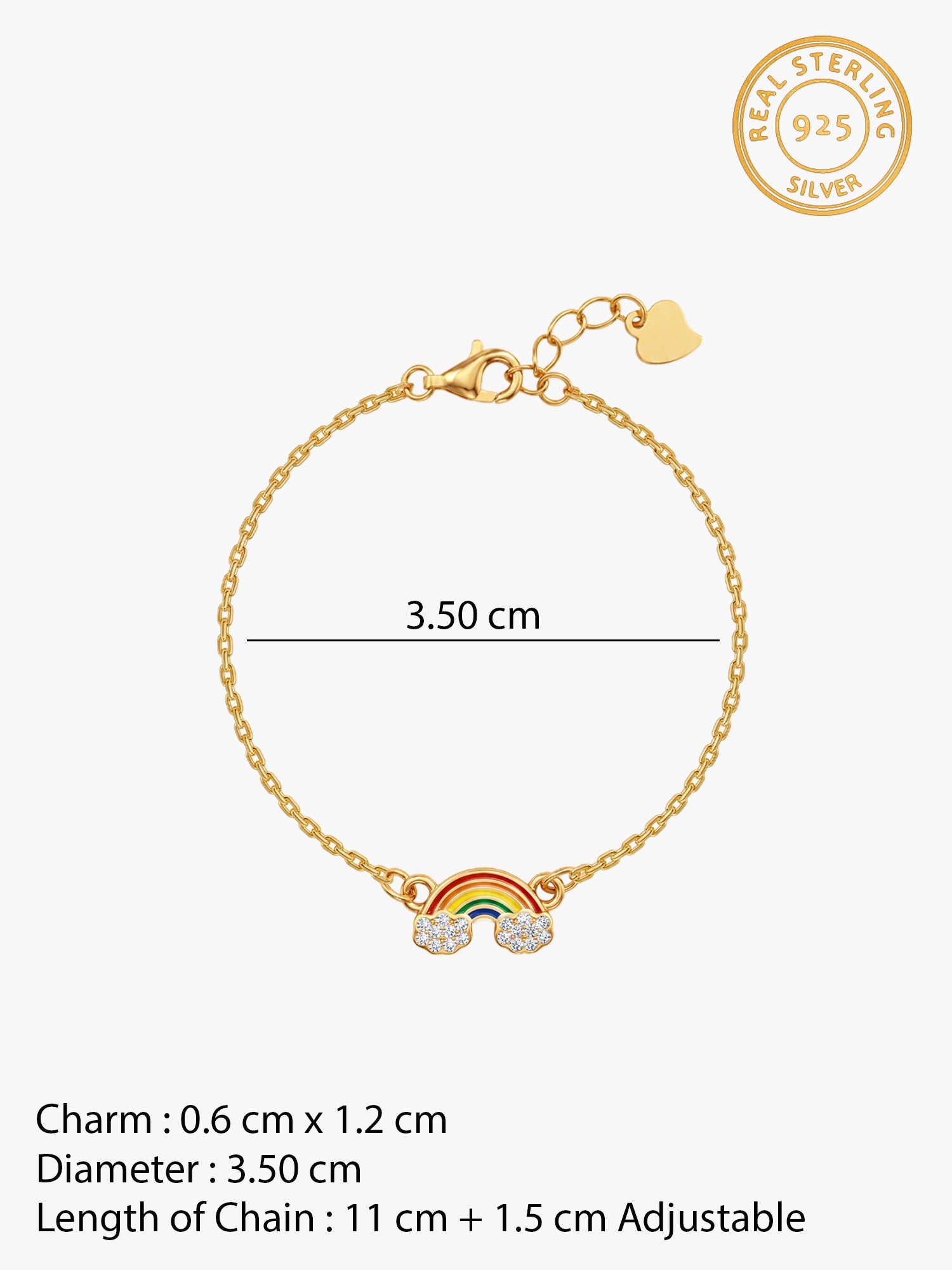 Golden Rainbow Kids Bracelet (0 - 2 Years)
