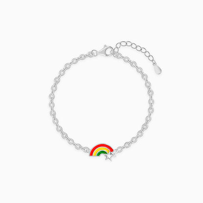 Silver Rainbow Hug Kids Bracelet (0 - 2 Years)