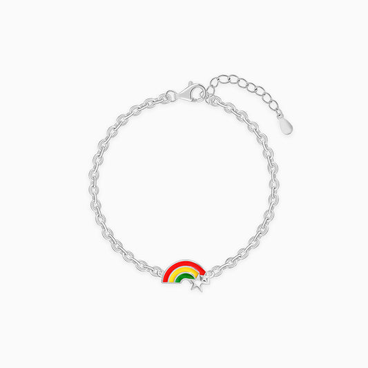 Silver Rainbow Hug Kids Bracelet (0 - 2 Years)
