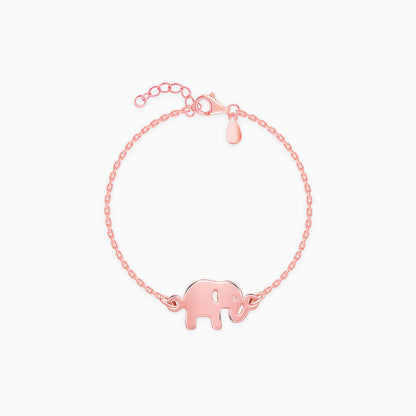 Rose Gold Jumbo Elephant Kid's Bracelet (0 - 2 Years)