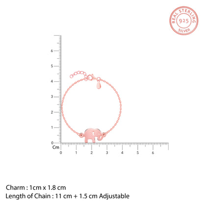 Rose Gold Jumbo Elephant Kid's Bracelet (0 - 2 Years)