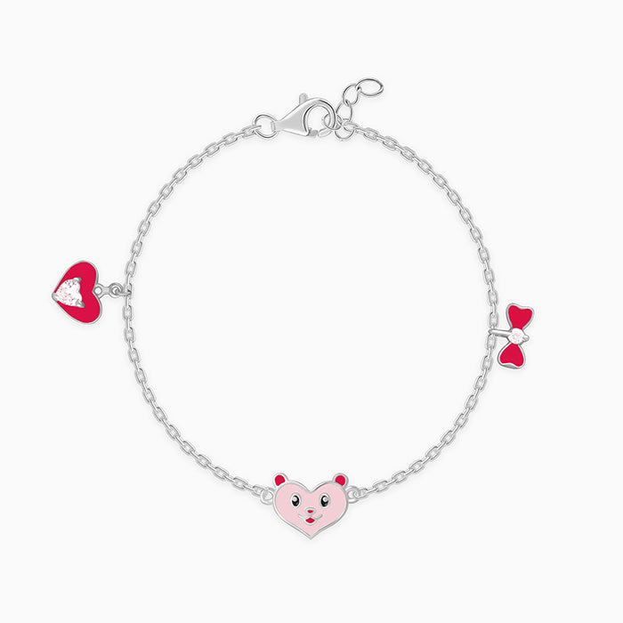Silver Love You Boo Kids Bracelet (0-2 years)