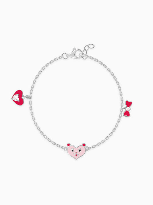 Silver Love You Boo Kids Bracelet (0-2 years)
