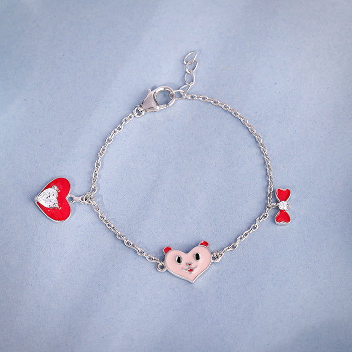 Silver Love You Boo Kids Bracelet (0-2 years)