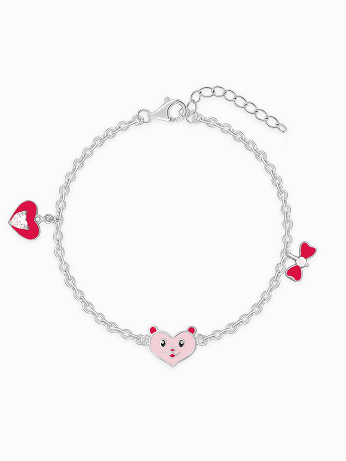 Silver Love You Boo Kids Bracelet (2 - 8 Years)