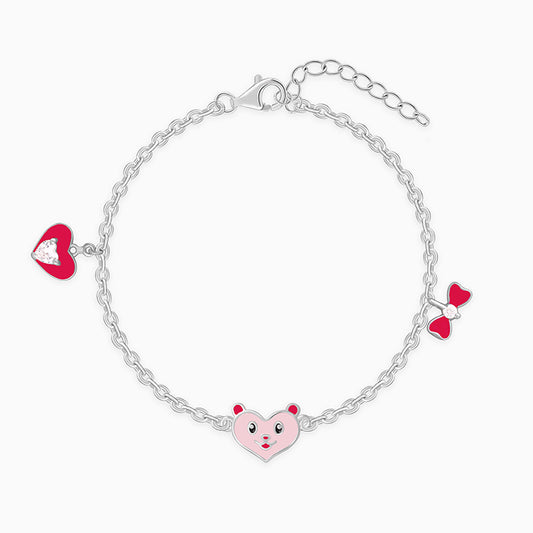 Silver Love You Boo Kids Bracelet (2 - 8 Years)