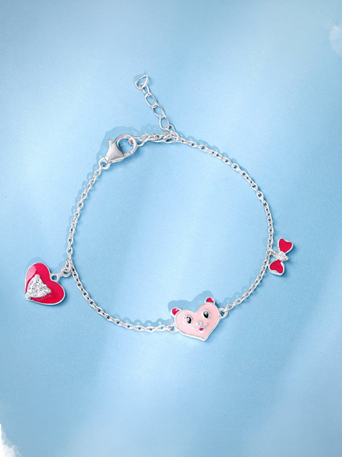 Silver Love You Boo Kids Bracelet (2 - 8 Years)