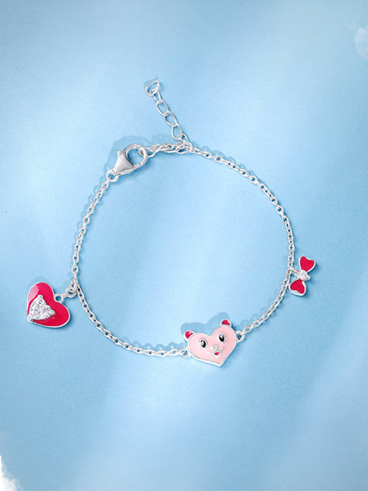 Silver Love You Boo Kids Bracelet (2 - 8 Years)
