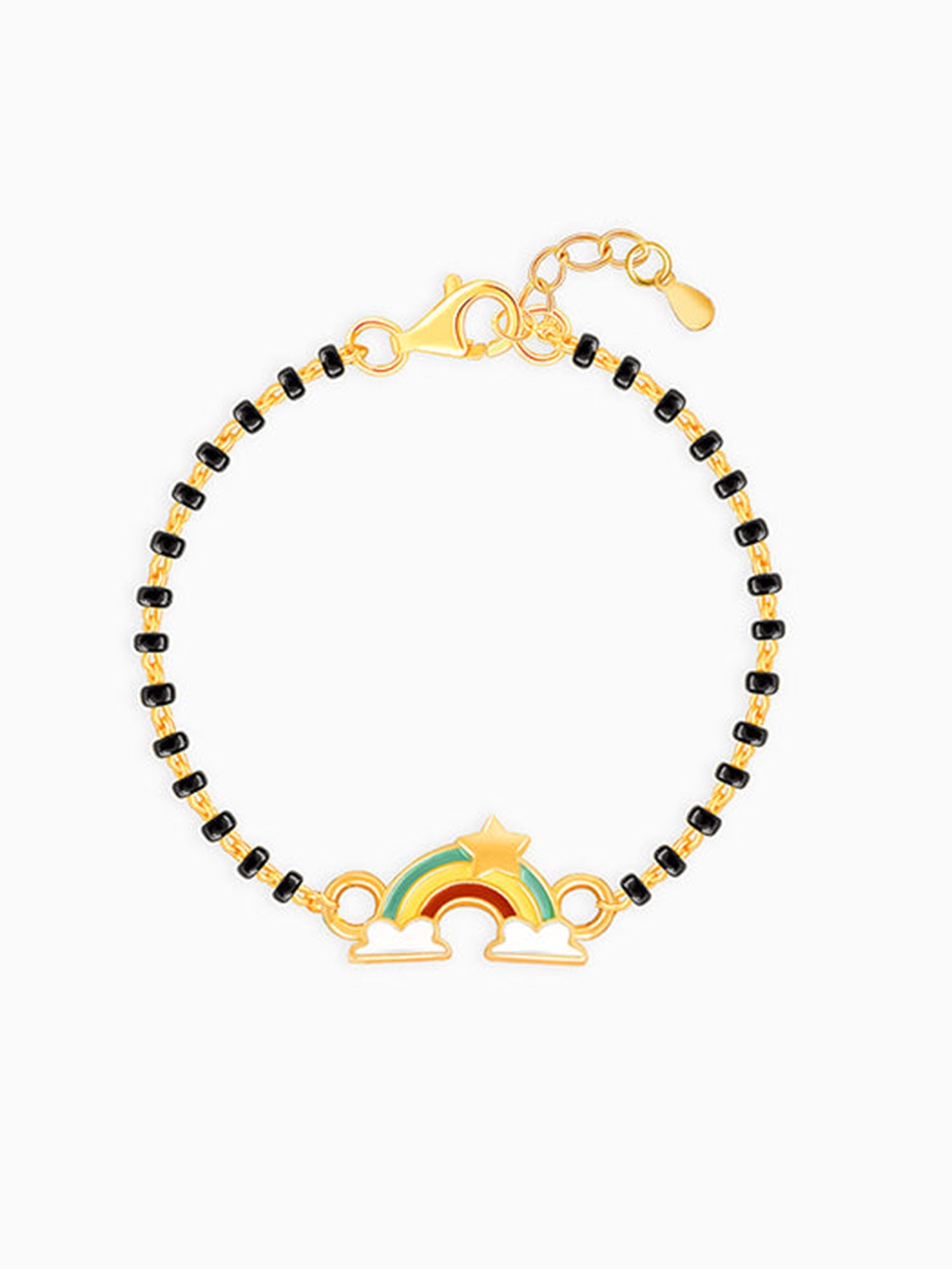 Golden Rainbow Bracelet Rakhi