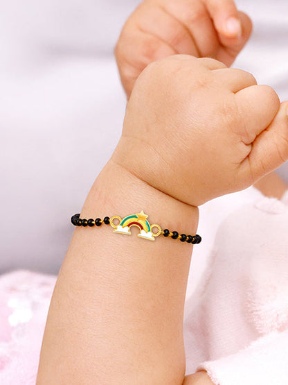 Golden Rainbow Bracelet Rakhi