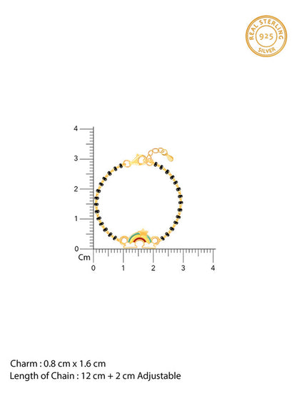 Golden Rainbow Bracelet Rakhi