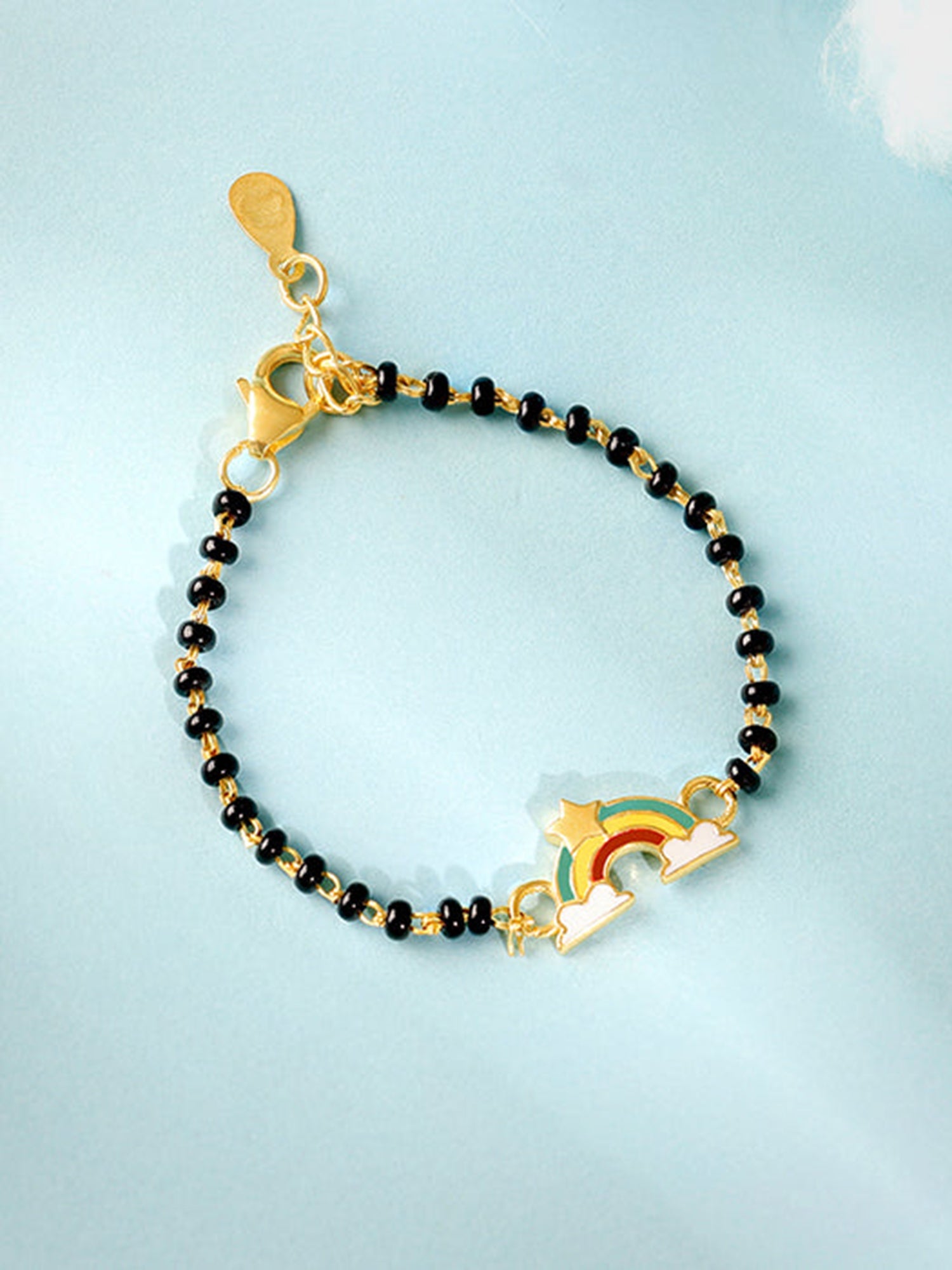 Golden Rainbow Bracelet Rakhi
