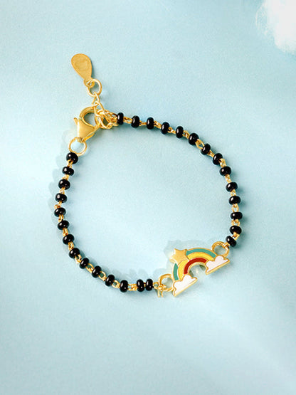 Golden Rainbow Bracelet Rakhi