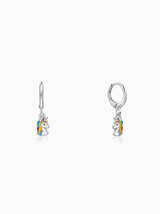Silver Dream Unicorn Kids Earrings