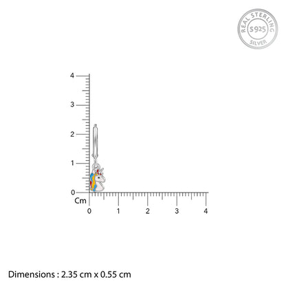 Silver Dream Unicorn Kids Earrings