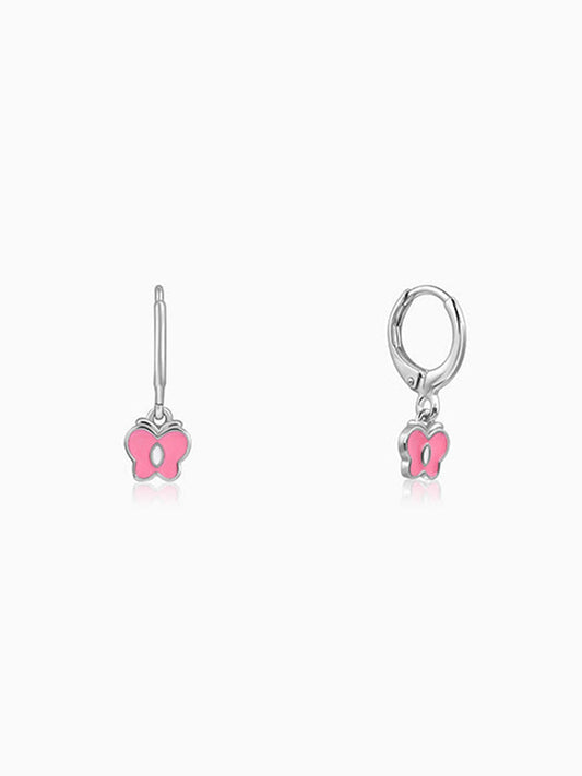 Silver Magical Butterfly Kids Earrings