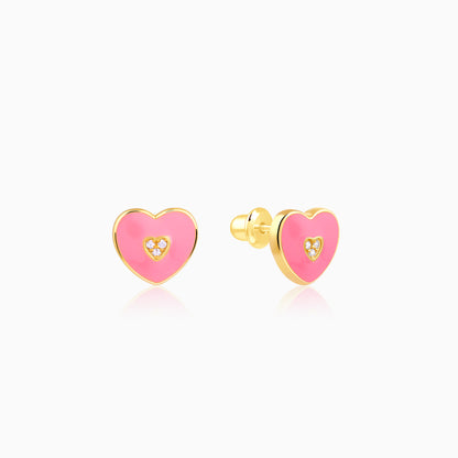 Golden Heartie Kids Studs