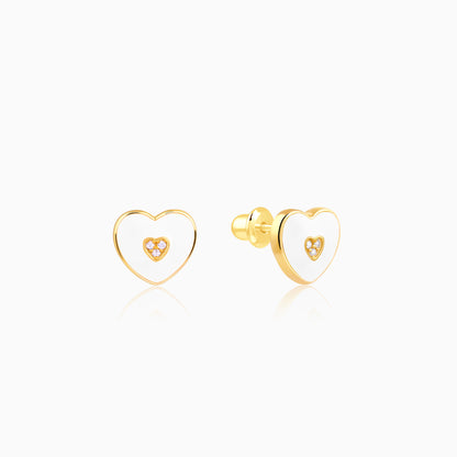 Golden Heartie Kids Studs