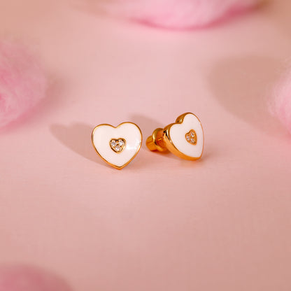 Golden Heartie Kids Studs