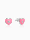 Silver Heartie Kids Studs