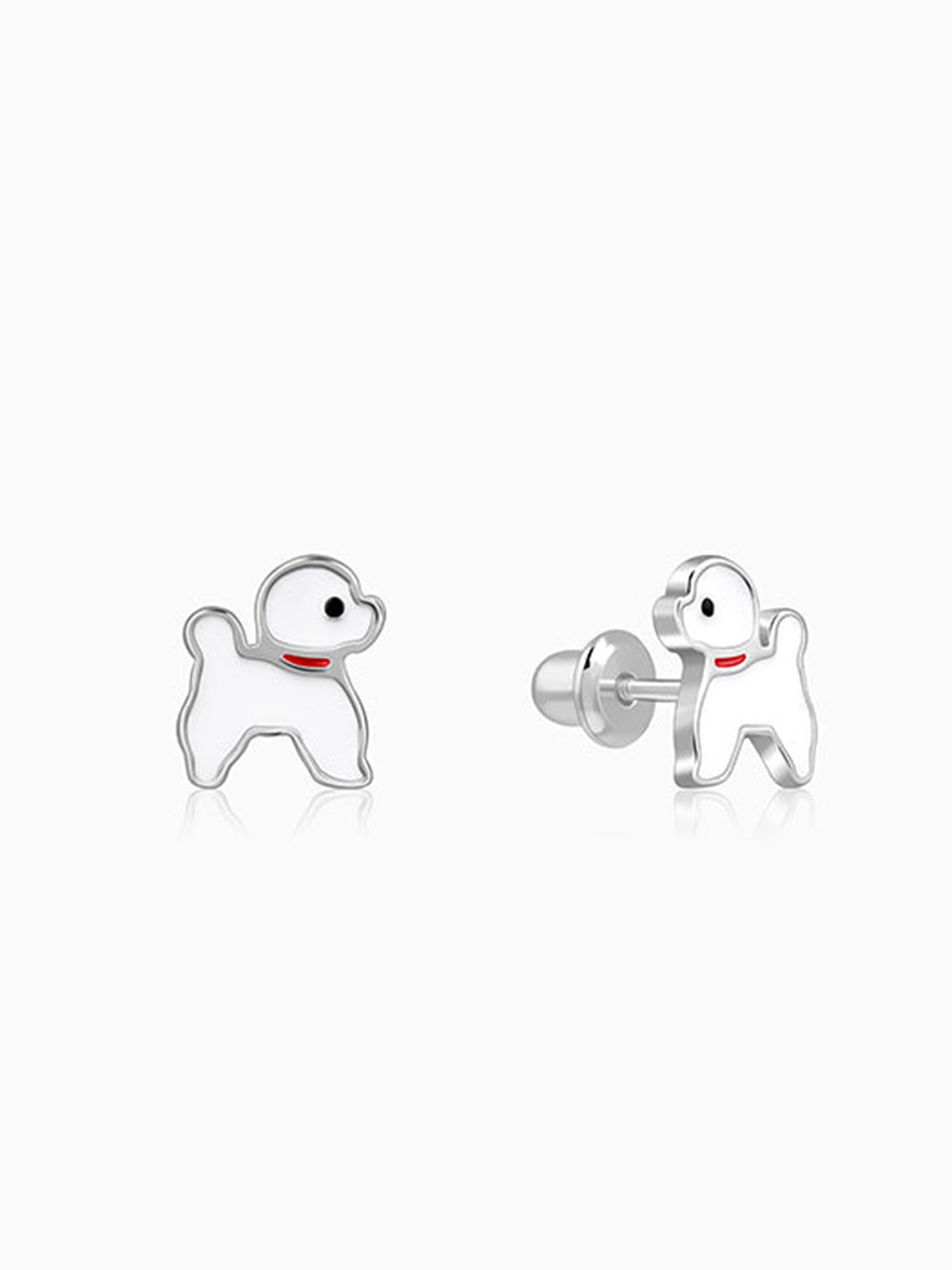 Silver Doggo Kids Pendant with Link Chain