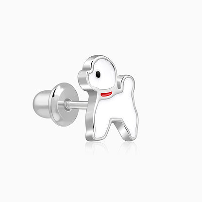 Silver Doggo Kids Pendant with Link Chain