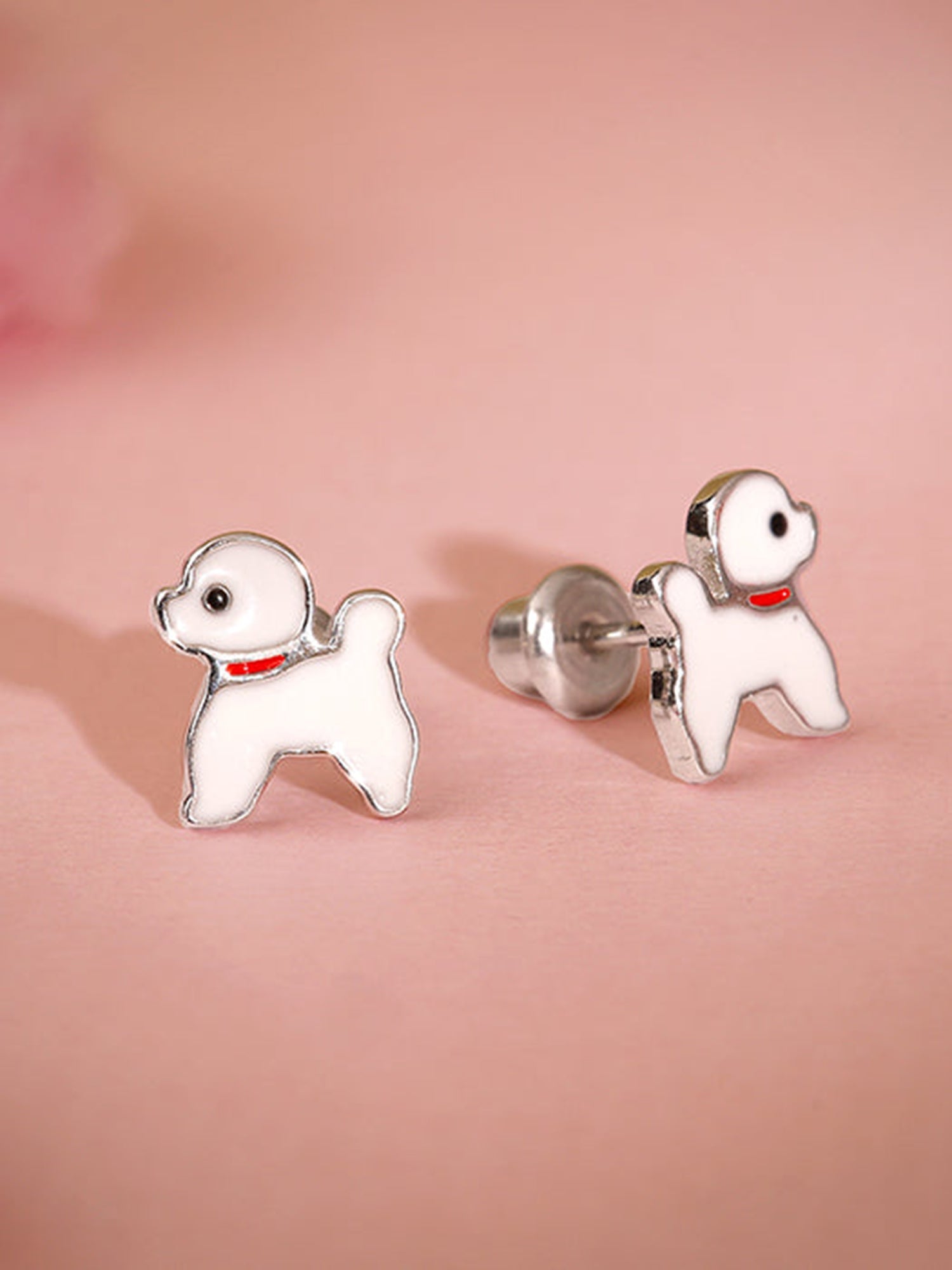 Silver Doggo Kids Pendant with Link Chain
