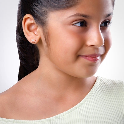 Silver Blush Pixie Kids Studs