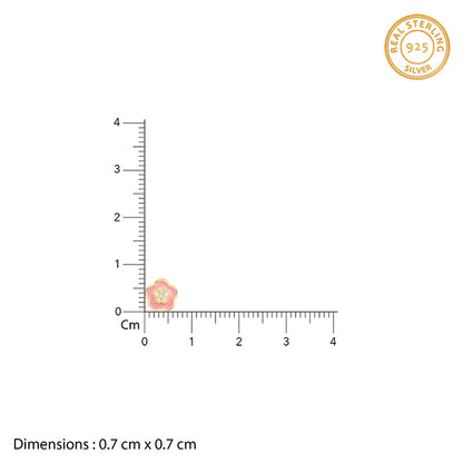 Silver Blush Pixie Kids Studs