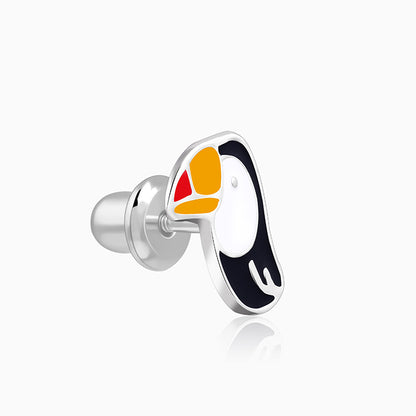 Silver Toucan Kids Stud Earrings