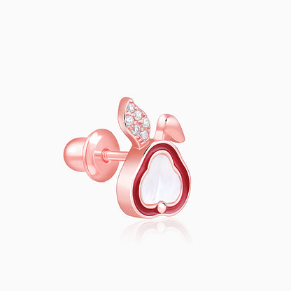 Rose Gold Bunny Kids Earrings